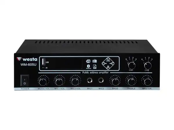 Westa WM605U 100W 2 Zone Trafolu Mikser Amplifikatör
